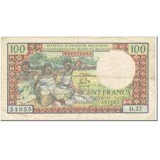 Banknote, Madagascar, 100 Francs =  20 Ariary, 1966, Undated (1966), KM:57a