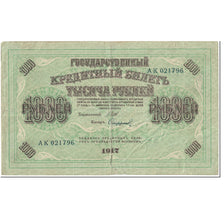 Banknote, Russia, 1000 Rubles, 1917, Undated (1917), KM:37, VG(8-10)