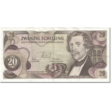 Banconote, Austria, 20 Schilling, 1967, 1967-07-02, KM:142a, MB