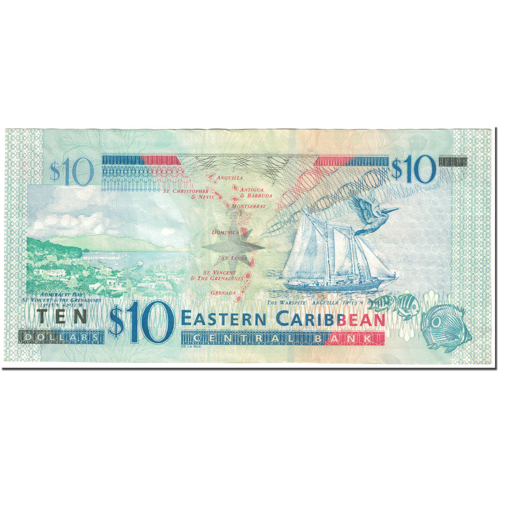 Banknote, East Caribbean States, 10 Dollars, 2008, 2008-04-01, KM:48, EF(40-45)