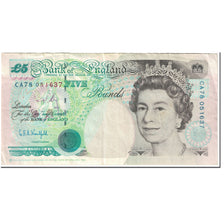 Banknote, Great Britain, 5 Pounds, 1991-1998, Undated (1991-1998), KM:382b