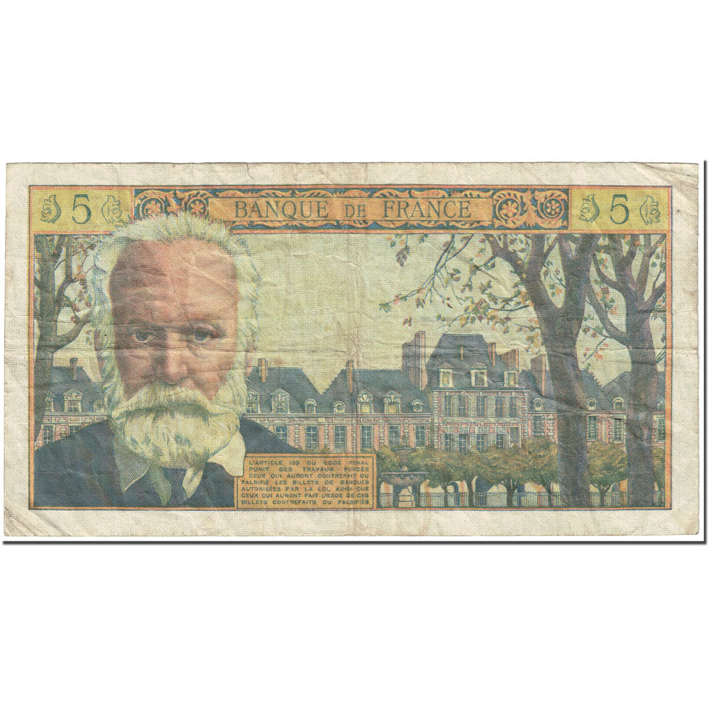 Francia, 5 Nouveaux Francs, 5 NF 1959-1965 ''Victor Hugo'', 1961, 1961-02-02