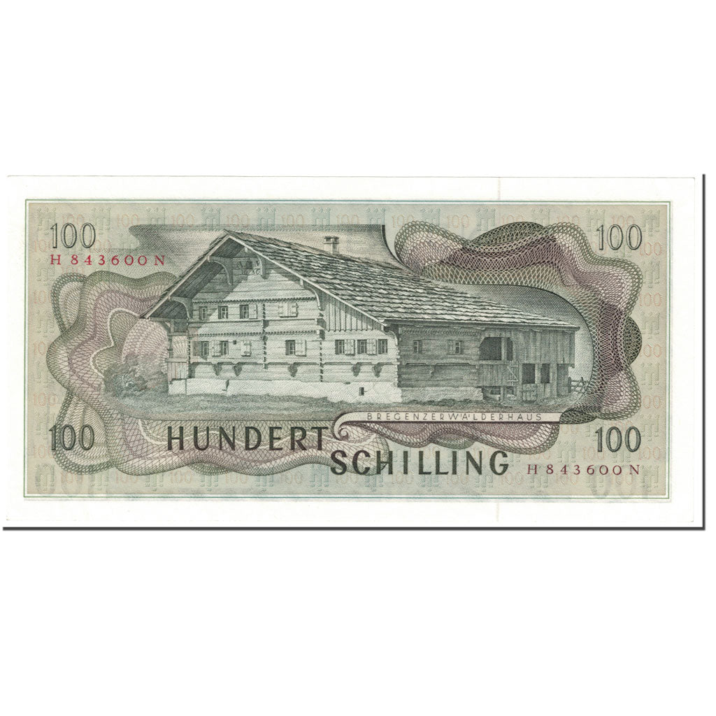 Banknote, Austria, 100 Schilling, 1969, 1969-01-02, KM:145a, UNC(65-70)