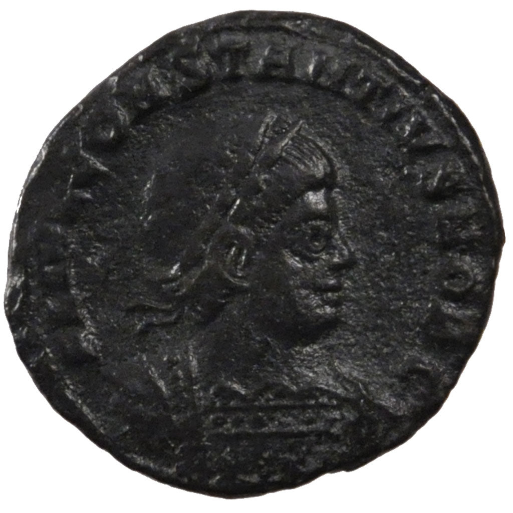 Constantius II, Nummus, Siscia, EF(40-45), Copper, Cohen #104, 1.80