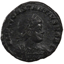 Constantius II, Nummus, Siscia, EF(40-45), Copper, Cohen #104, 1.80