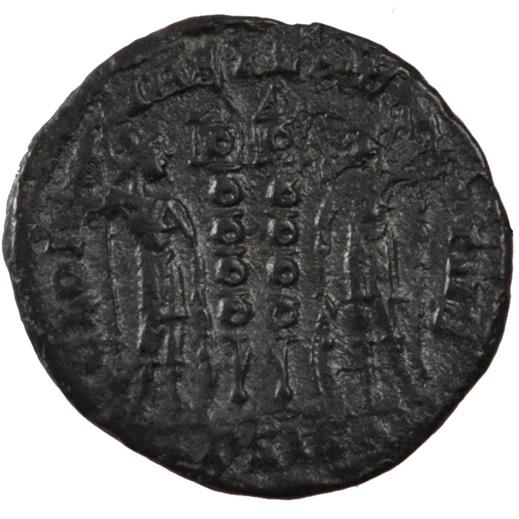 Constantius II, Nummus, Siscia, EF(40-45), Copper, Cohen #104, 1.80