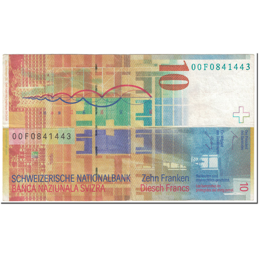 Geldschein, Schweiz, 10 Franken, 2000, UNDATED (2000), KM:67a, SS