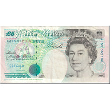 Banknote, Great Britain, 5 Pounds, 1991-1998, Undated (1991-1998), KM:382b