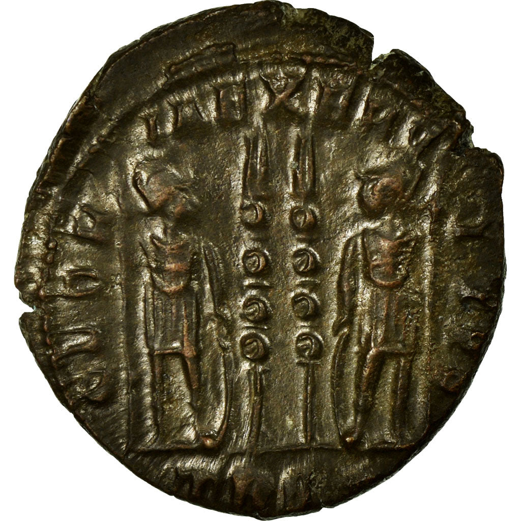 Coin, Constantius II, Nummus, Trier, AU(50-53), Copper, Cohen:104
