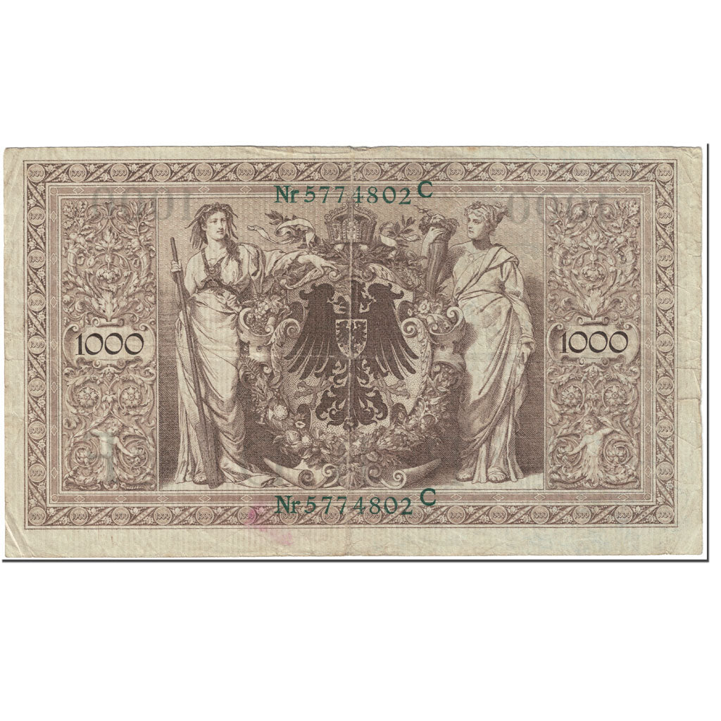 Banknote, Germany, 1000 Mark, 1910, 1910-04-21, KM:45b, VG(8-10)