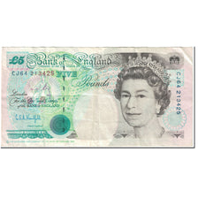 Banknote, Great Britain, 5 Pounds, 1991, Undated (1991-1998), KM:382b, VF(20-25)