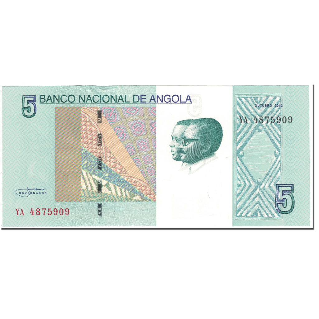 Billete, 5 Kwanzas, 2012, Angola, Octobre 2012, UNC