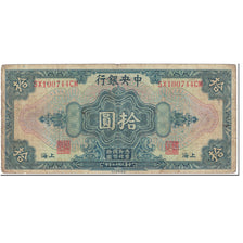Banknote, China, 10 Dollars, 1928, Undated (1928), KM:197e, VF(20-25)