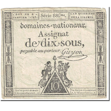 France, 10 Sous, 1792, 1792-01-04, EF(40-45), KM:A53