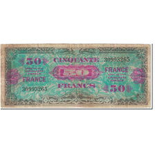 France, 50 Francs, 1945 Verso France, 1944, SERIE DE 1944, F(12-15), KM:117a