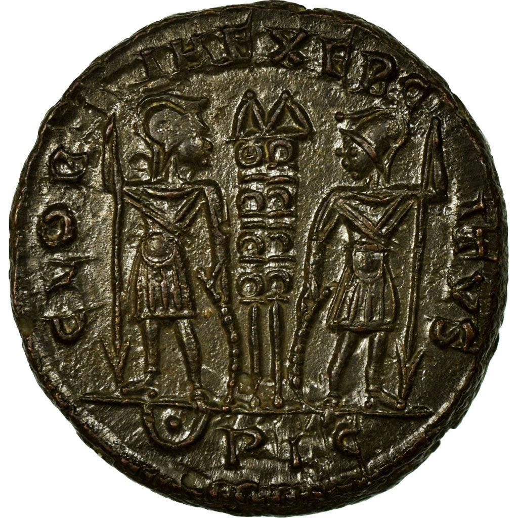 Monnaie, Constantius II, Nummus, Lyon, SUP, Cuivre, Cohen:104