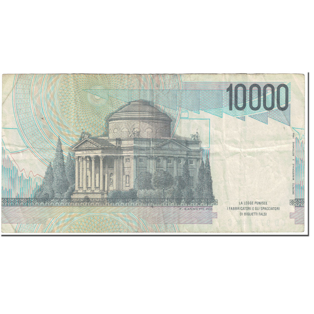 Banknote, Italy, 10,000 Lire, 1984, 1984-09-03, KM:112b, EF(40-45)