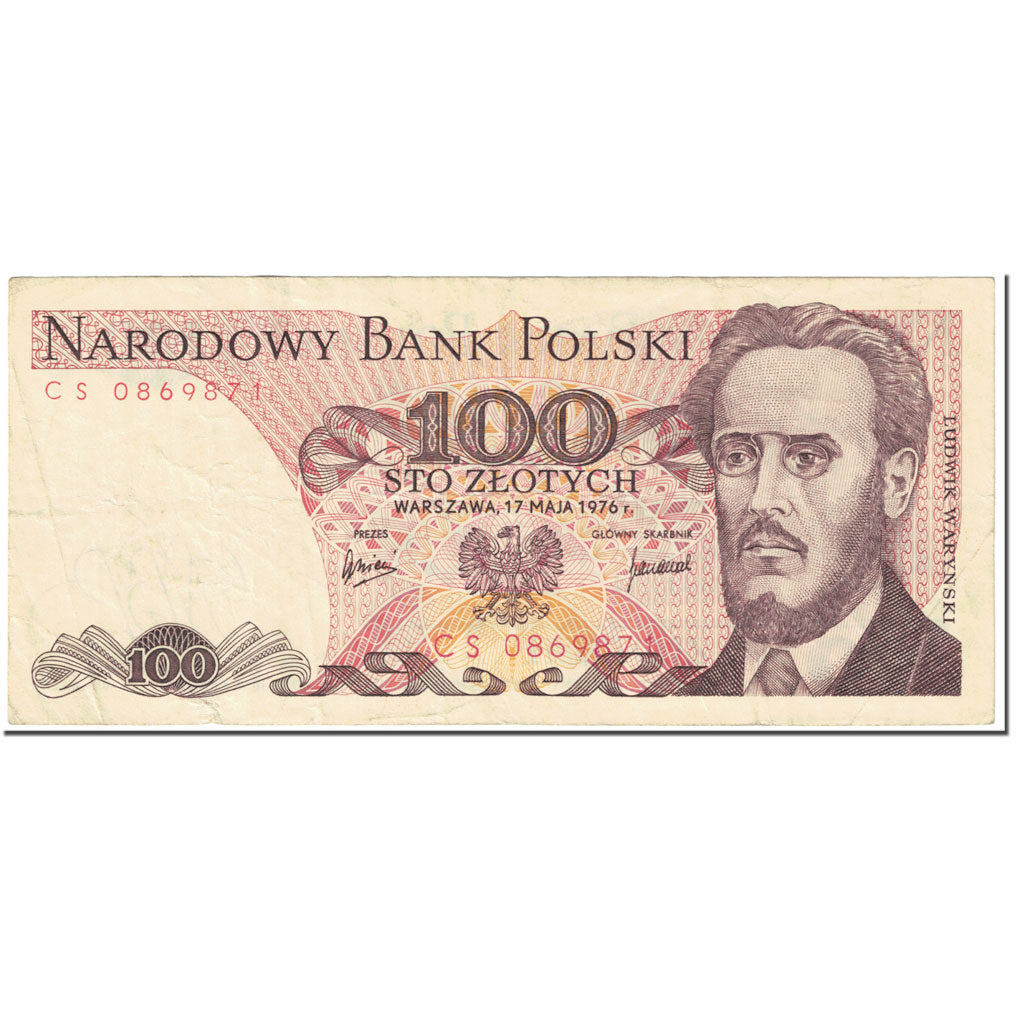 Banconote, Polonia, 100 Zlotych, 1976, 1976-05-17, KM:143a, MB
