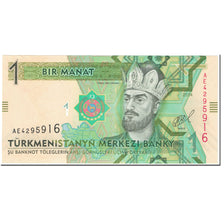 Banconote, Turkmenistan, 1 Manat, 2014, Undated (2014), KM:22b, FDS