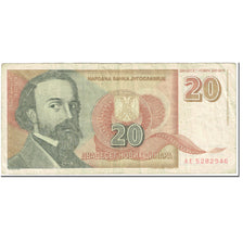 Banknote, Yugoslavia, 20 Novih Dinara, 1994, 1994-03-03, KM:150, VF(20-25)