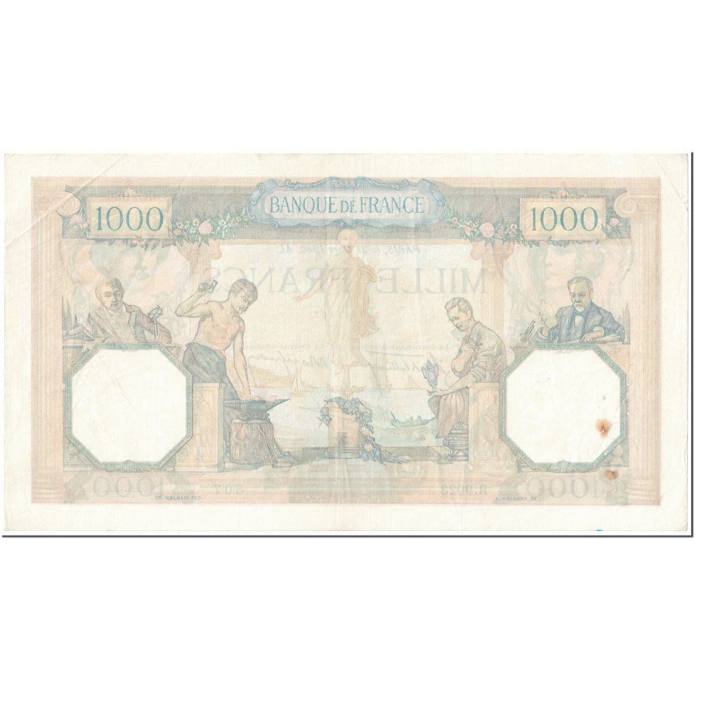 France, 1000 Francs, 1 000 F 1927-1940 ''Cérès et Mercure'', 1940, 1940-03-21