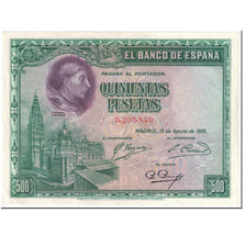 Banknote, Spain, 500 Pesetas, 1928, 1928-08-15, KM:77a, AU(55-58)