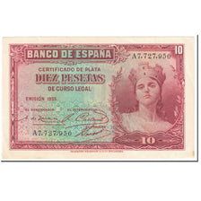 Banknote, Spain, 10 Pesetas, 1935, EMISION 1935, KM:86a, EF(40-45)