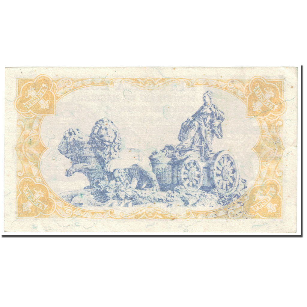 Banknote, Spain, 1 Peseta, 1937, EMISION 1937, KM:94, UNC(63)