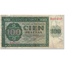 Banknote, Spain, 100 Pesetas, 1936, 1936-11-21, KM:101a, VG(8-10)