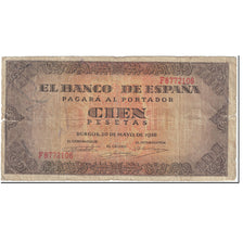 Biljet, Spanje, 100 Pesetas, 1938, 1938-05-20, KM:113a, TB