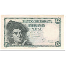 Banknote, Spain, 5 Pesetas, 1948, 1948-03-05, KM:136a, EF(40-45)