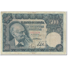 Banknote, Spain, 500 Pesetas, 1951, 1951-11-15, KM:142a, VF(20-25)