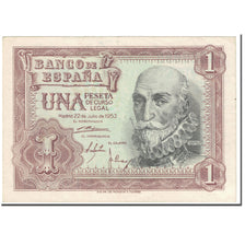 Banknote, Spain, 1 Peseta, 1953, 1953-07-22, KM:144a, AU(50-53)