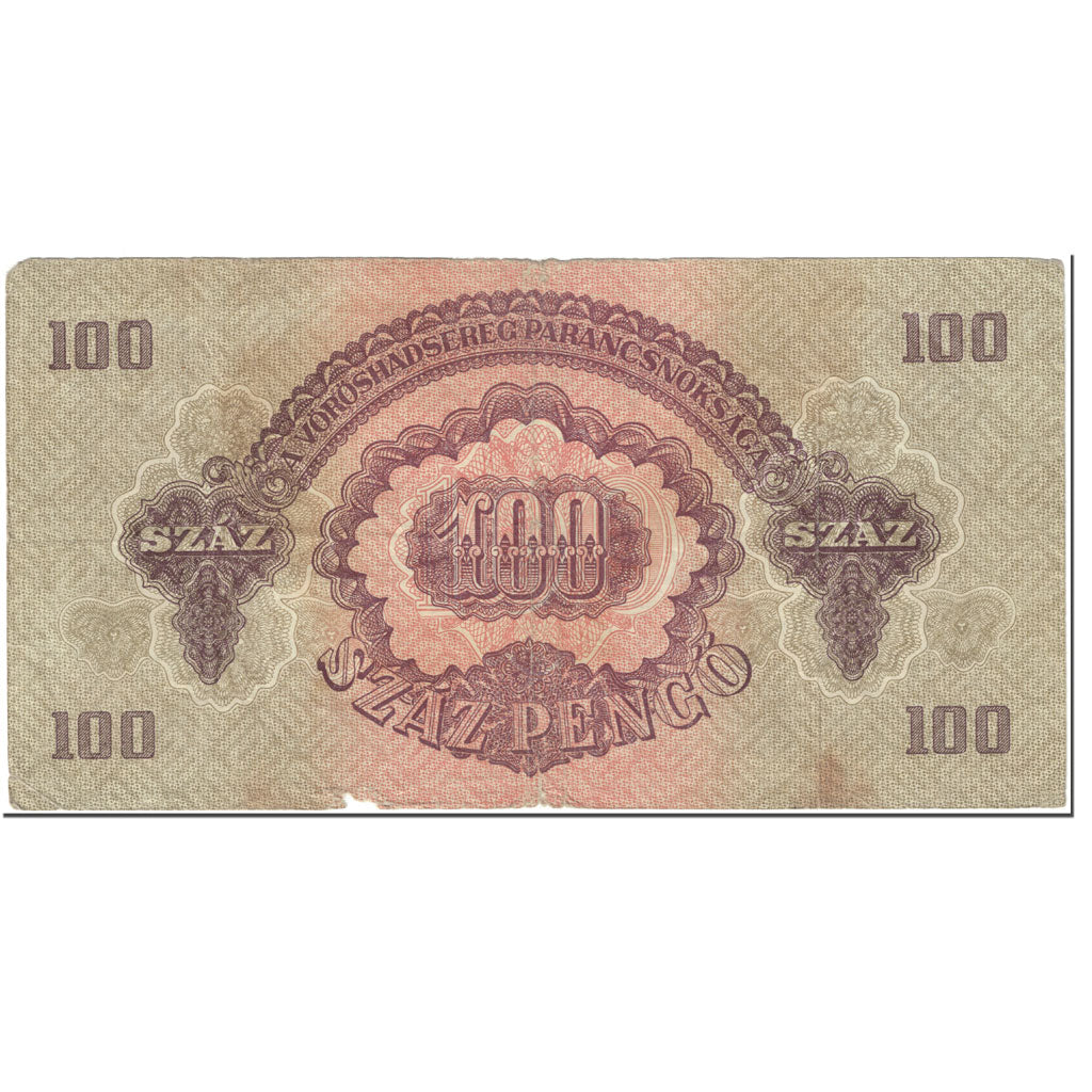 Banknote, Hungary, 100 Pengö, 1944, Undated (1944), KM:M8, VG(8-10)