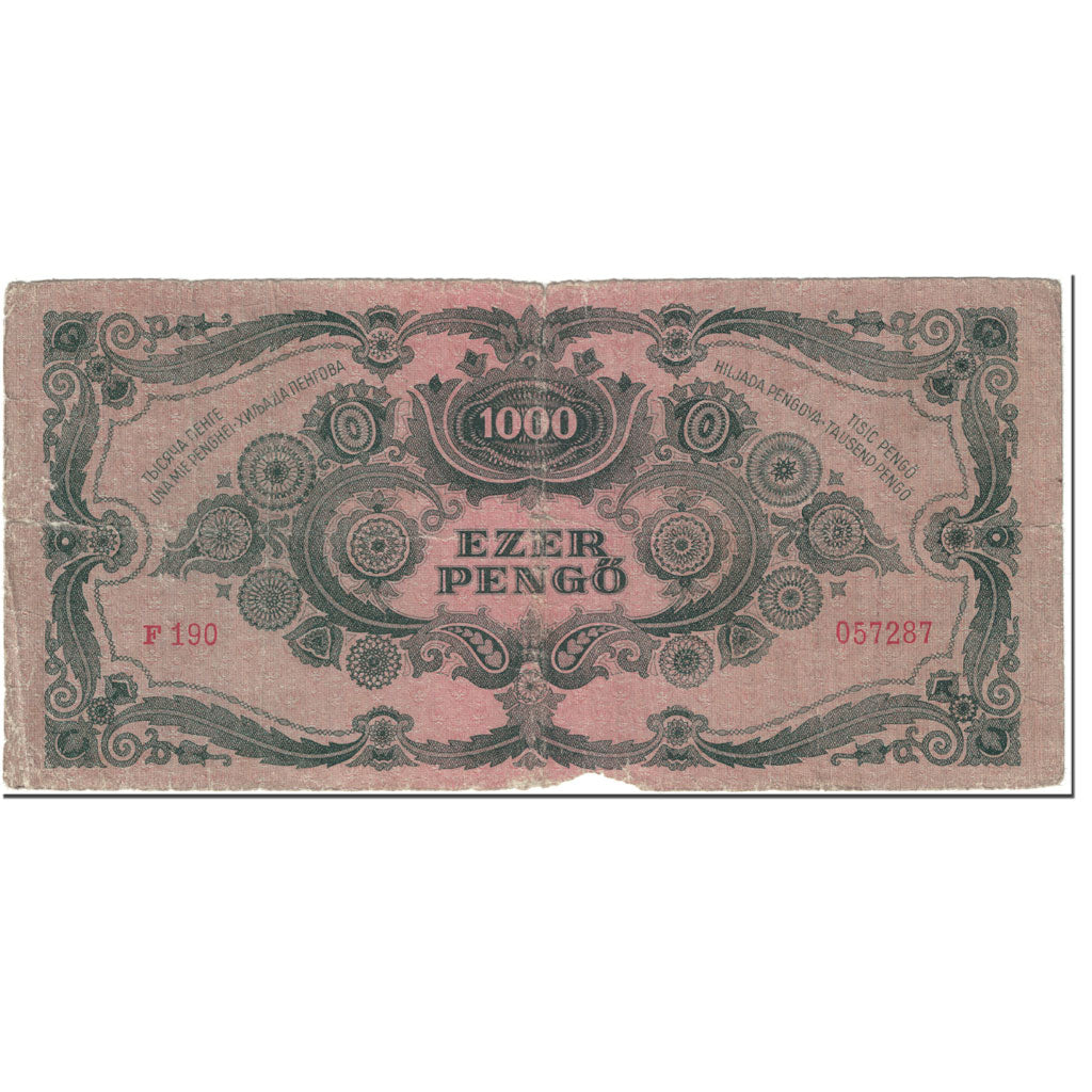 Biljet, Hongarije, 1000 Pengö, 1945, 1945-07-15, KM:118b, B