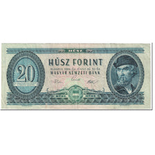 Banknote, Hungary, 20 Forint, 1969, 1969-06-30, KM:169e, VF(20-25)