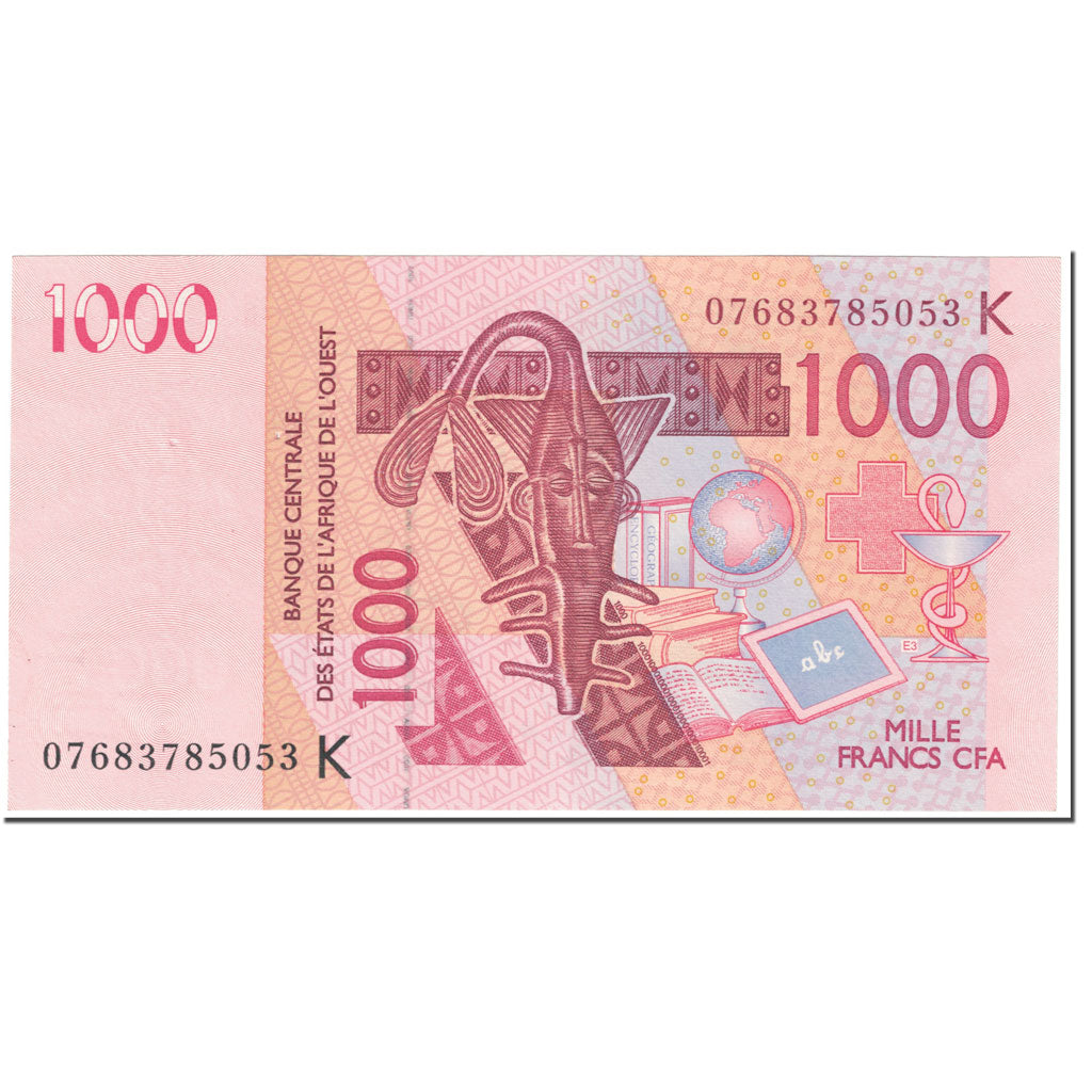 Banknote, West African States, 1000 Francs, 2003, Undated (2003), KM:715Ka