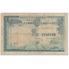 Billet, FRENCH INDO-CHINA, 1 Piastre = 1 Riel, 1954, Undated (1954), KM:94, B