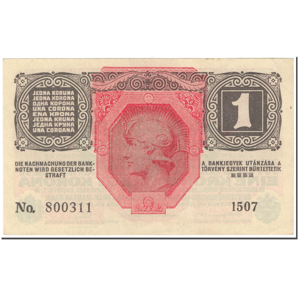 Billet, Autriche, 1 Krone, 1919, Undated (1919), KM:49, SUP
