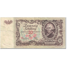 Banknote, Austria, 20 Schilling, 1950, 1950-01-02, KM:129a, EF(40-45)