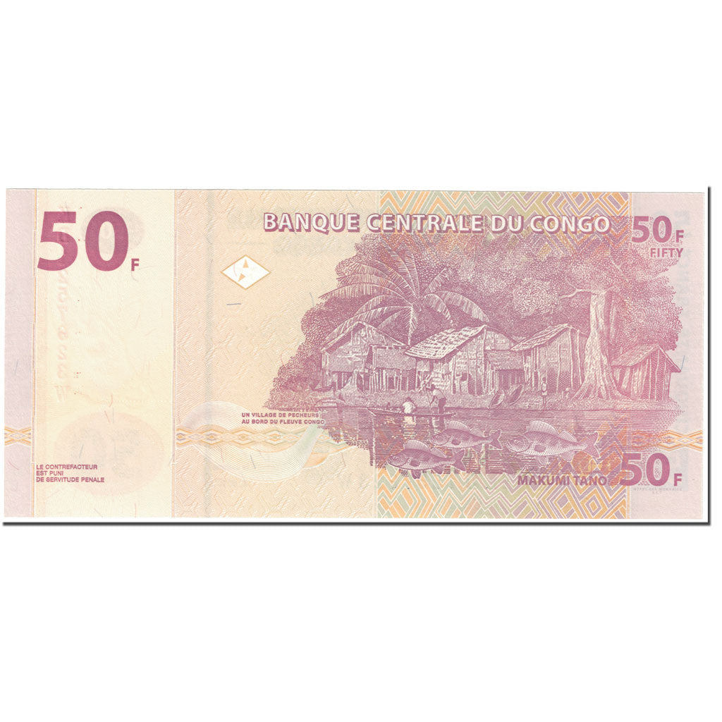 Banknote, Congo Democratic Republic, 50 Francs, 2013, 2013-06-30, KM:97a
