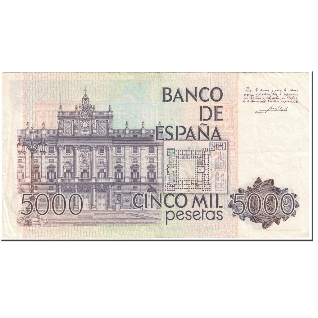 Banconote, Spagna, 5000 Pesetas, 1979, 1979-10-23, KM:160, BB+