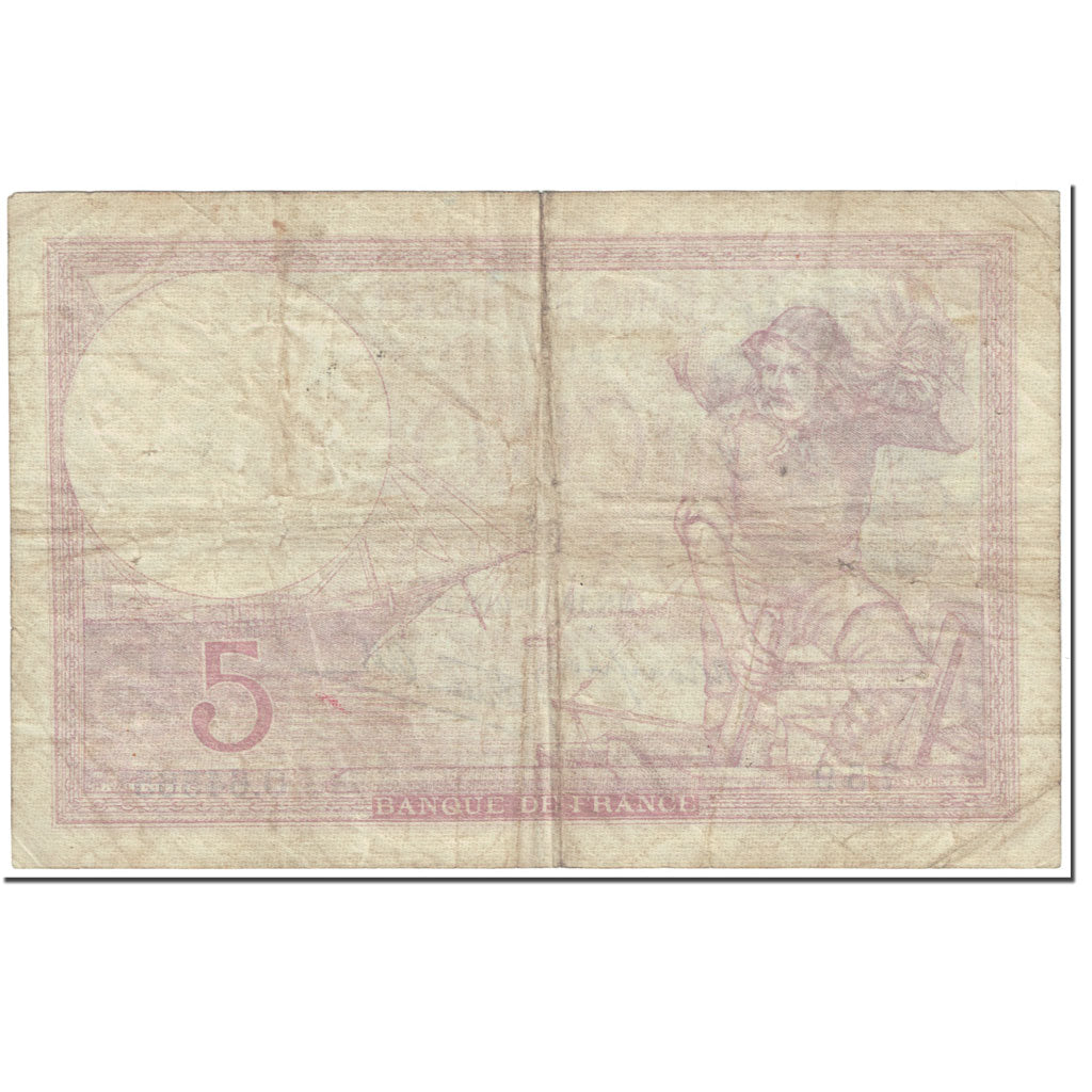 Francia, 5 Francs, 5 F 1917-1940 ''Violet'', 1939, 1939-10-19, MB, Fayette:4.12