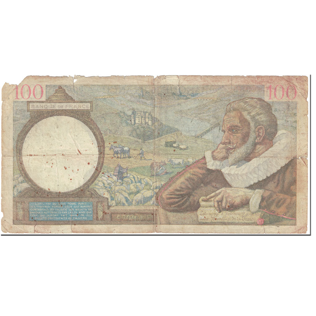 Frankreich, 100 Francs, Sully, 1940, 1940-05-16, GE, Fayette:26.29, KM:94