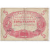 Guadeloupe, 5 Francs, 1945, Undated (1945), AG(1-3), KM:7e