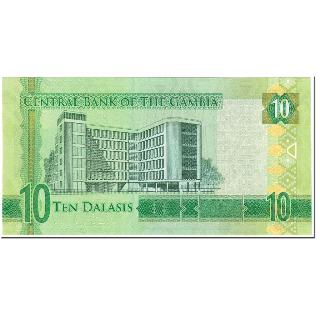 Banknote, Gambia, 10 Dalasis, 2015, Undated (2015), KM:32, UNC(65-70)