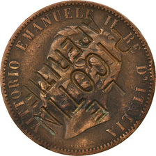 Italië, Token, Le Picotin Apéritif, Contremarque sur 10 Centesimi, 1866, FR+