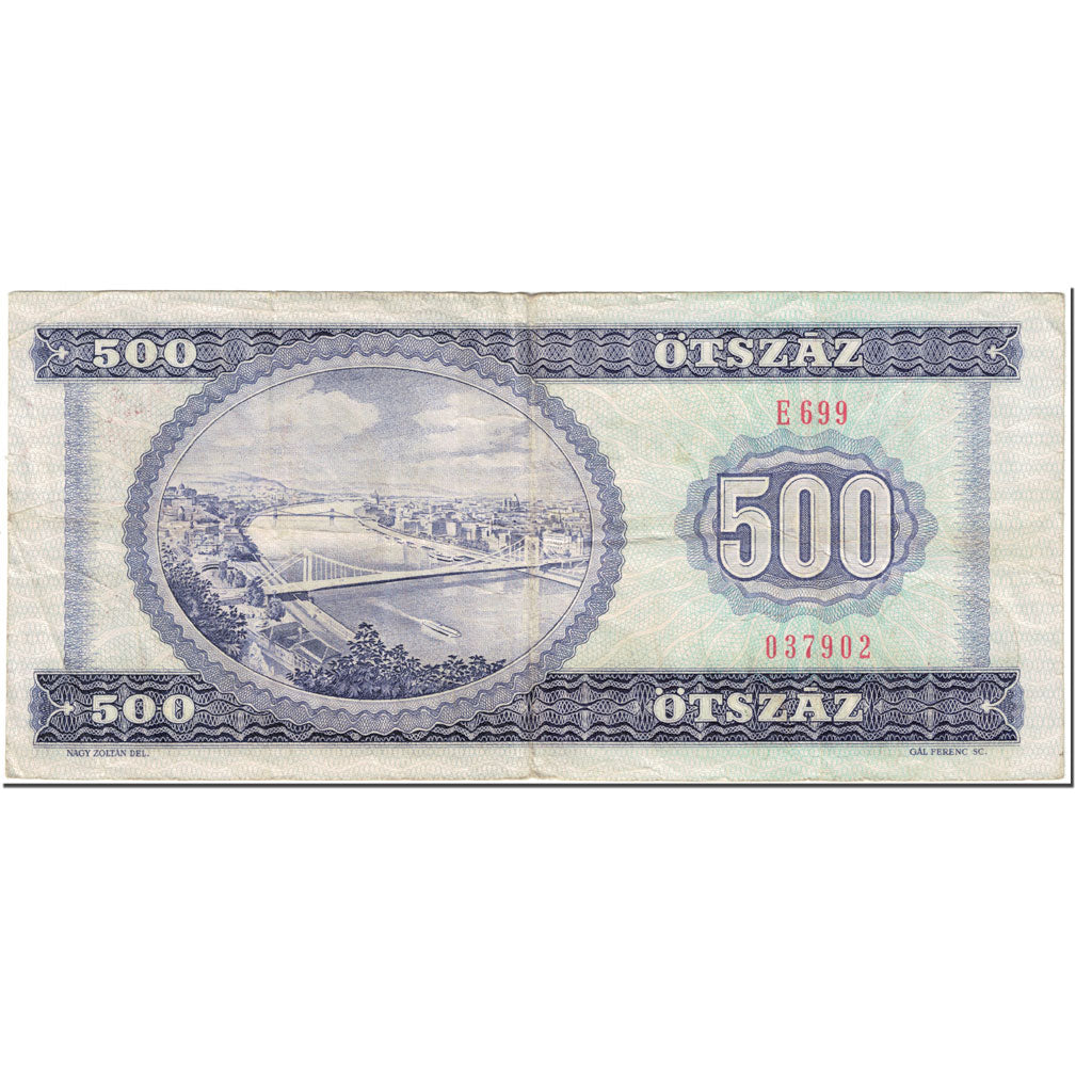 Banknote, Hungary, 500 Forint, 1990, 1990-07-31, KM:175a, EF(40-45)
