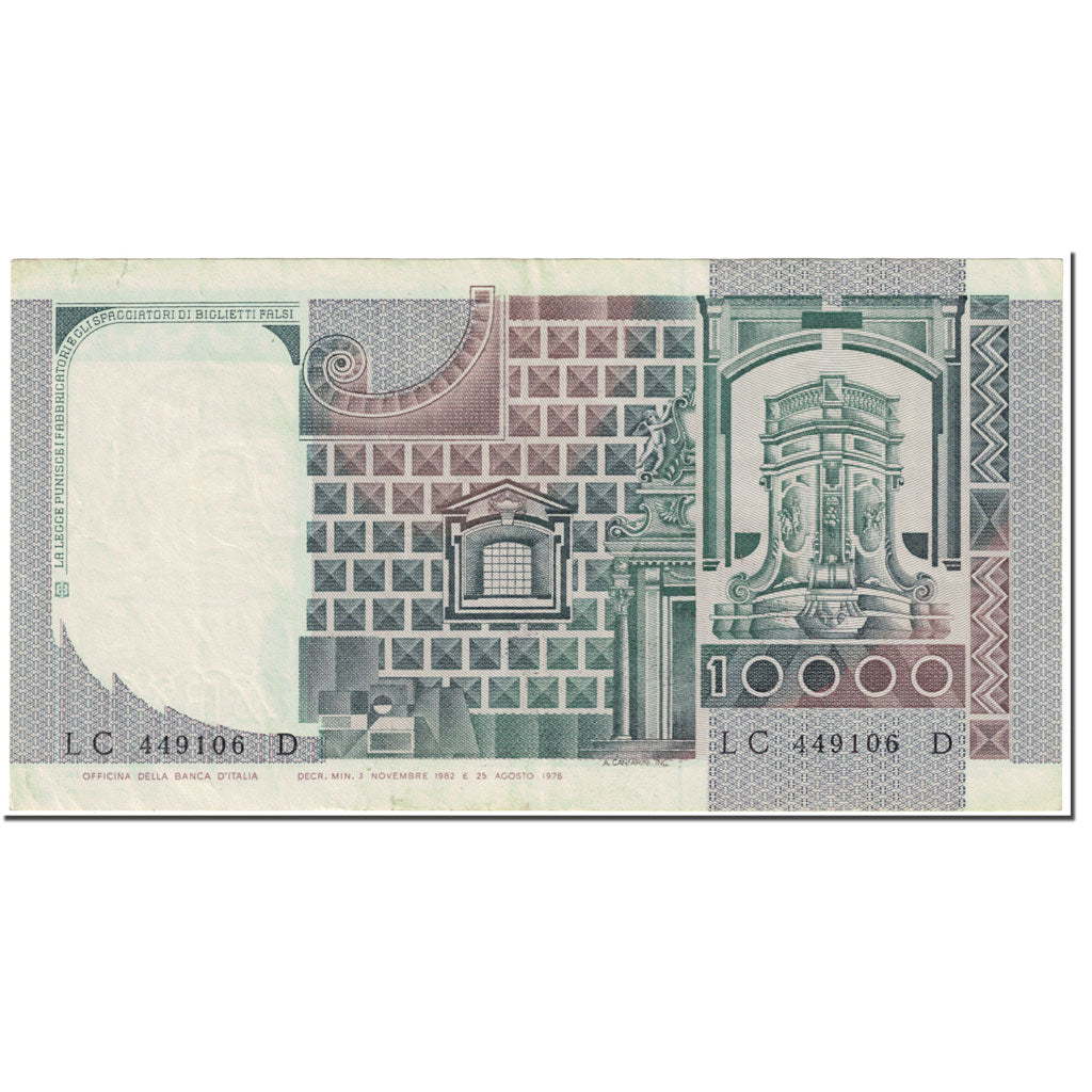 Banconote, Italia, 10,000 Lire, 1982, 1982-11-03, KM:106b, BB