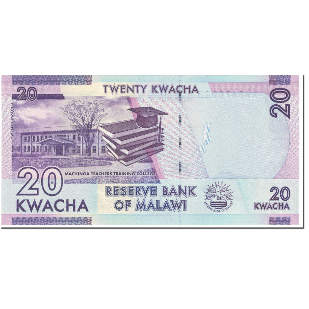 Biljet, Malawi, 20 Kwacha, 2015, 2015.01.15, KM:63b, NIEUW
